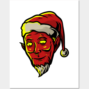 evil santa Posters and Art